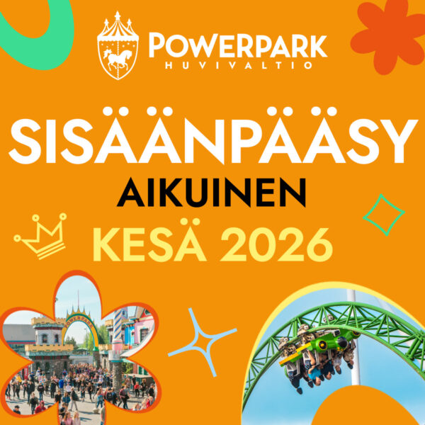 Huvipuiston sisäänpääsylippu aikuiset